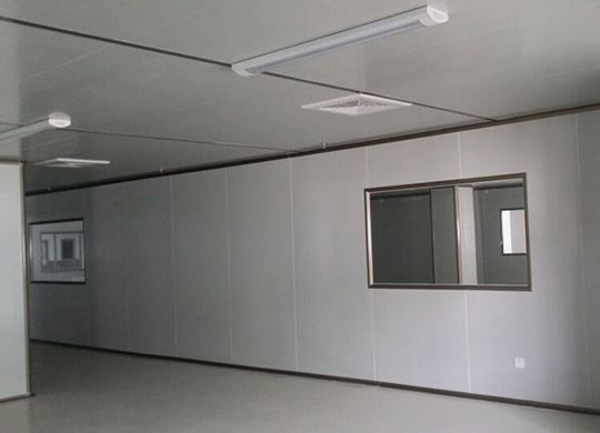 潔凈室裝修隔墻施工圖片