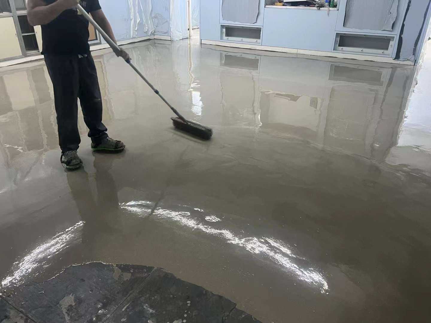 潔凈室地坪施工圖片